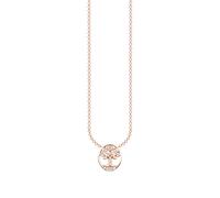 Thomas Sabo - Collier Charmant Tree of Love avec des pierres blanches en or rose - Femme - Accessoires - Rose - Taille: ONE Size
