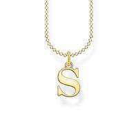 THOMAS SABO Collier en argent doré lettre S KE2028-413-39