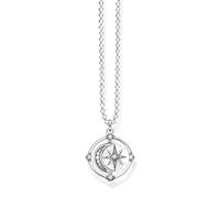 THOMAS SABO Collier Femme - Argent 925 - Pierre de couleur - 32017957, 45,00-50,00 cm, Métal précieux, Oxyde de Zirconium,