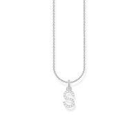 THOMAS SABO Collier lettre S en argent sterling 925 avec zirconium KE2258-051-14