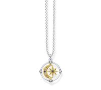 THOMAS SABO Collier pour femme en argent 925 avec pierre colorée 32017957, 50 cm, Argent sterling, Sans objet