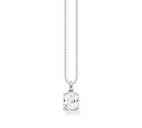 THOMAS SABO Collier Femme Argent 925 Oxyde de Zirconium 32023651, 45 cm, Argent sterling, Zircone cubique
