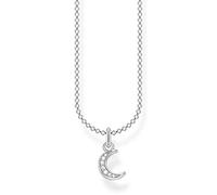 THOMAS SABO Collier pour femme en argent sterling 925 - Motif lune - Longueur : 38-45 cm, 38,00-45,00 cm, Argent sterling, Non applicable
