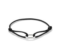 THOMAS SABO Connect C1210-001-11-L24V Bracelet textile en argent sterling 925 Noir