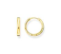 Thomas Sabo CR685-413-39 Boucles d'oreilles créoles pour femme en argent sterling 925 avec finition en or jaune 750, dimensions : 20 x 3 mm, 20x3 mm, Argent sterling, Pas de gemme