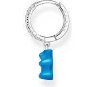Thomas Sabo CR726-052-1 Boucles d'oreilles simple créole avec ours en or bleu