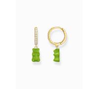 Thomas Sabo CR726-414-6 Créole simple en or avec Ours d'Or vert Femme
