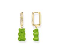 Thomas Sabo CR727-414-6 Créole simple dorée avec Ours d'Or vert en version mi...
