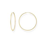 Thomas Sabo CR729-413-39 Boucles d'oreilles créoles en argent plaqué or, taille unique, Argent sterling, Pas de gemme