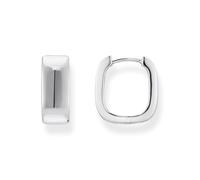 THOMAS SABO CR744-001-21 Créoles carrées en argent 925 recyclé, taille unique, Argent sterling Argent, Pas de gemme