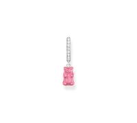 Thomas Sabo Créole individuelle à breloque Ours d’Or rose et pierres, argent Argent Sterling 925