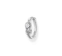 THOMAS SABO Cr695 Corde Créole avec Nœuds Argent Sterling 925, taille unique, Argent, Zircone cubique