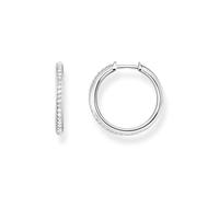 Thomas Sabo Créoles blanche pavé argent Argent Sterling 925
