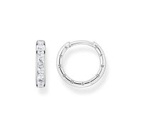 Thomas Sabo Créoles blanche pavé argent Argent Sterling 925
