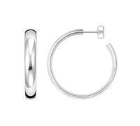 Thomas Sabo Créoles Boucles d'oreilles Chunky Moyenne Argent CR640-001-21