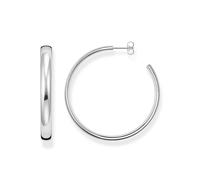 Boucles d'Oreilles - CR641 - Créoles - Argent Fin 925/1000 - Gris - Femme