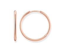 Thomas Sabo créoles grandes Argent Sterling 925 ; Plaqué Or Rose 18 Carats