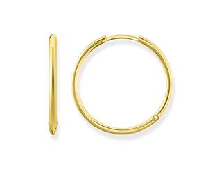 Thomas Sabo Créoles grandes Plaqué Or Jaune 750, Argent Sterling 925