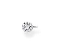 Thomas Sabo Damen Einzel Ohrstecker weie Steine 925 Sterling Silber