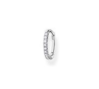 Thomas Sabo Damen Ohrring Einzel Creole, 925 Sterlingsilber, Clipverschluss