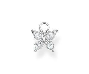 THOMAS SABO Dames Argent sterling 925 Autre forme Oxyde de Zirconium Boucles d'oreilles - EP014-051-14
