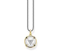 THOMAS SABO Elements of Nature KE2151-849-7-L50V Chaîne pour homme, en argent sterling 925 plaqué or jaune 750, longueur 50 cm, KE2151-849-7-L50V, 50 cm, Argent sterling Or jaune, Zircone cubique