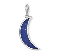 Thomas Sabo, Femme, Accessoires, Bleu, Taille: ONE Size Pendentif Charme Lune Bleu Foncé