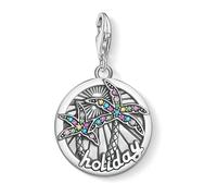 Thomas Sabo, Femme, Accessoires, Gris, Taille: ONE Size Pendentif charm Coin Tropical 1768-342-7