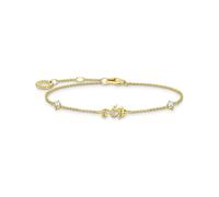 Thomas Sabo, Femme, Accessoires, Jaune, Taille: ONE Size Bracelet Femme 925 Argent Sterling Hippocampe Or A2061-414-14-L19V