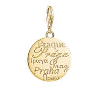 Thomas Sabo, Femme, Accessoires, Jaune, Taille: ONE Size Pendentif Charme Prague Or Monnaie