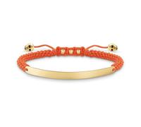 Thomas Sabo, Femme, Accessoires, Multicolore, Taille: ONE Size Bracelet Orange Or Nylon 925 Argent