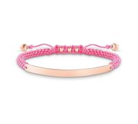 Thomas Sabo, Femme, Accessoires, Multicolore, Taille: ONE Size Bracelet Rose/Or Rose, Argent 925, Nylon