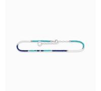 Thomas Sabo, Femme, Accessoires, Multicolore, Taille: ONE Size Cheville femme 925 argent sterling, Blanc, Turquoise & Bleu foncé Ak0038-775-7-Vg