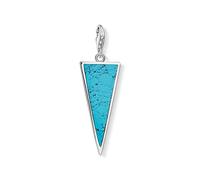 Thomas Sabo Femme Charm Pendentif Triangle Turquoise Argent Argent Sterling 925 Y0024-404-17