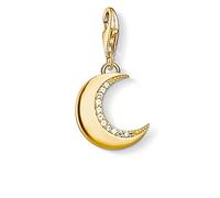 Thomas Sabo Femmes-Charm-Pendentif Lune protectrice Charm Club Argent Sterling couleur or jaune 925 1500-414-14