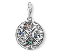 Thomas Sabo Charm Club 1814-945-7 Pendentif-breloque pour femme, 4 éléments (terre, eau, air, feu), en argent Sterling 925