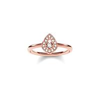 Thomas Sabo Femme Argent plaqué or Blanc Zircon