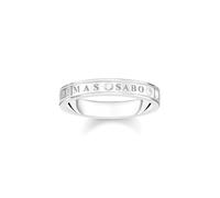 Thomas Sabo Femme Bague avec Pierres Blanches Argent Argent Sterling 925 TR2253-051-14