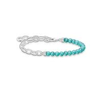 Thomas Sabo Femme Bracelet avec Perles Turquoise Argent Sterling 925 A2098-404-17