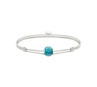 Thomas Sabo Femme Bracelet Karma Secret avec Turquoise Bead en howlite Argent Sterling 925, Nylon A2117-010-17