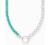 Thomas Sabo Femme Collier à breloques avec perles turquoises argent KE2188-404-17-L45V