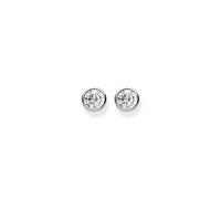 Thomas Sabo Clous d'oreilles pierre blanche Argent Sterling 925