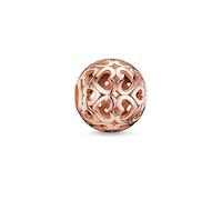 Thomas Sabo Femmes-Bead Coeurs Karma Beads Argent Sterling 925 plaqué or rose 18 carats K0018-415-12