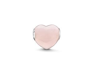 Thomas Sabo Femmes-Bead Cœur Quartz Rose Karma Beads Argent Sterling 925 K0202-034-9