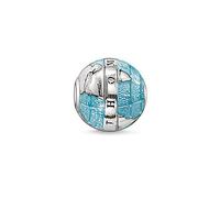Thomas Sabo Femmes Hommes-Bead Monde Merveilleux Karma Beads Argent Sterling 925 noirci bleu K0036-007-1