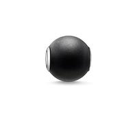 Thomas Sabo Femmes Hommes-Bead Obsidienne Mate Karma Beads Argent Sterling 925 noir K0001-023-11