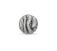 Thomas Sabo Femmes Hommes-Bead Serpent Karma Beads Argent Sterling 925 noirci Oxyde de Zirconium noir K0066-051-11