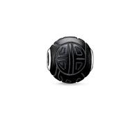 Thomas Sabo Femmes Hommes-Bead Shanghai Karma Beads Argent Sterling 925 Obsidienne amatie noir K0055-023-11