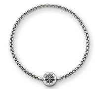 Thomas Sabo Femmes Hommes-Bracelet Karma Beads Argent Sterling 925 noirci Longeur 20 cm KA0002-001-12-L21
