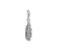 Thomas Sabo Femmes Hommes-Charm-Pendentif Plume Charm Club Argent Sterling 925 1559-637-21